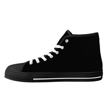 Mens High Top Canvas Shoes - Customized Tongue