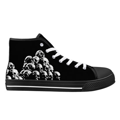 Mens High Top Canvas Shoes - Customized Tongue