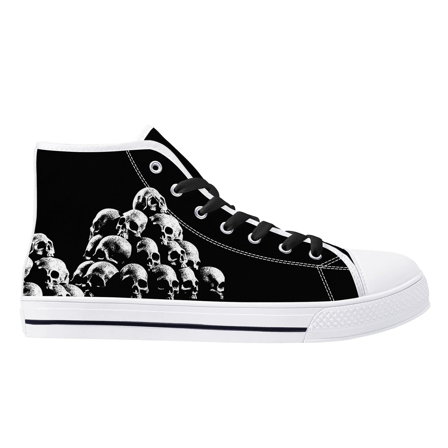 Mens High Top Canvas Shoes - Customized Tongue