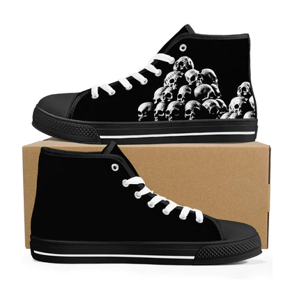 Mens High Top Canvas Shoes - Customized Tongue