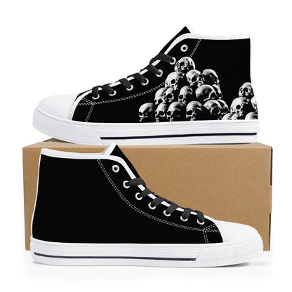 Mens High Top Canvas Shoes - Customized Tongue