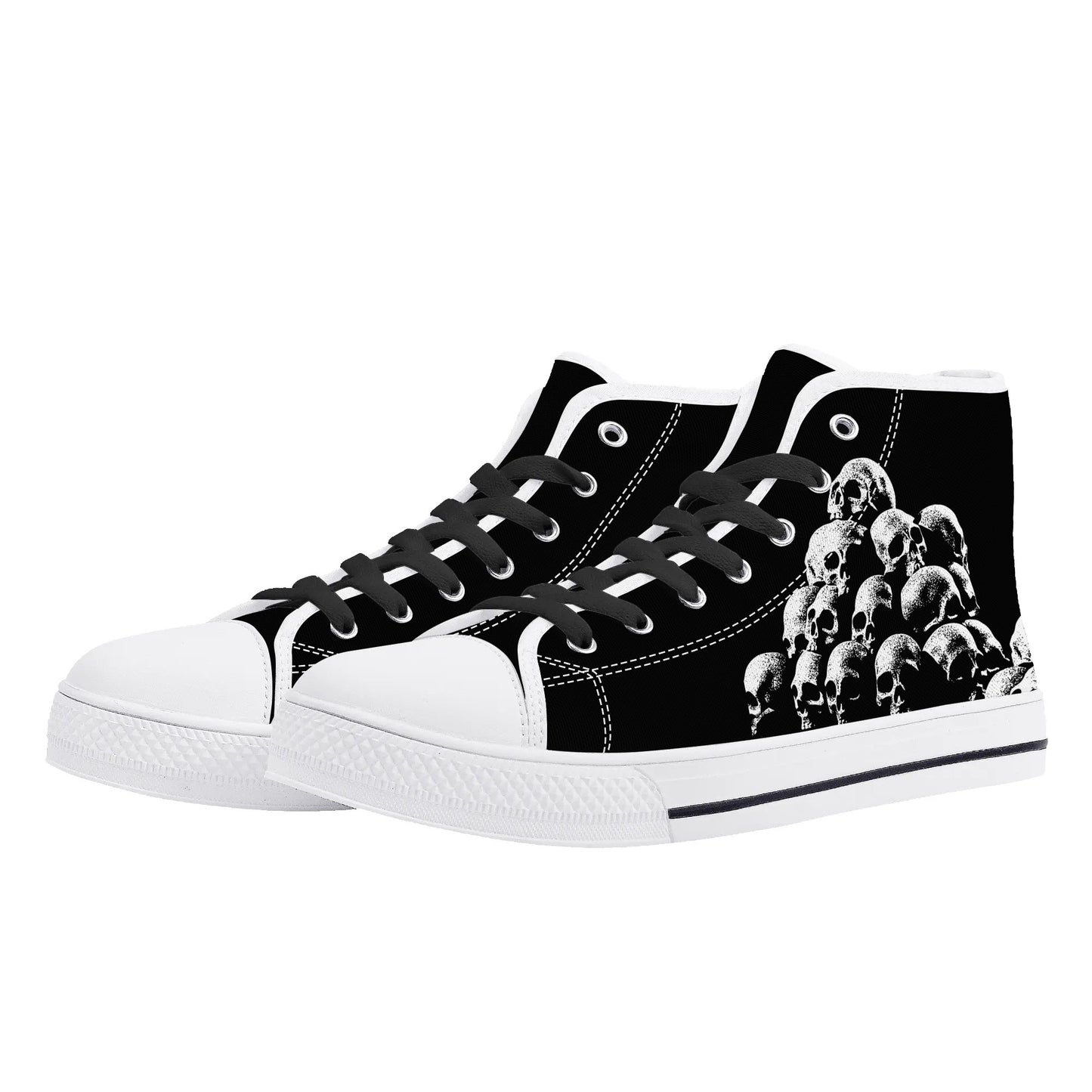 Mens High Top Canvas Shoes - Customized Tongue