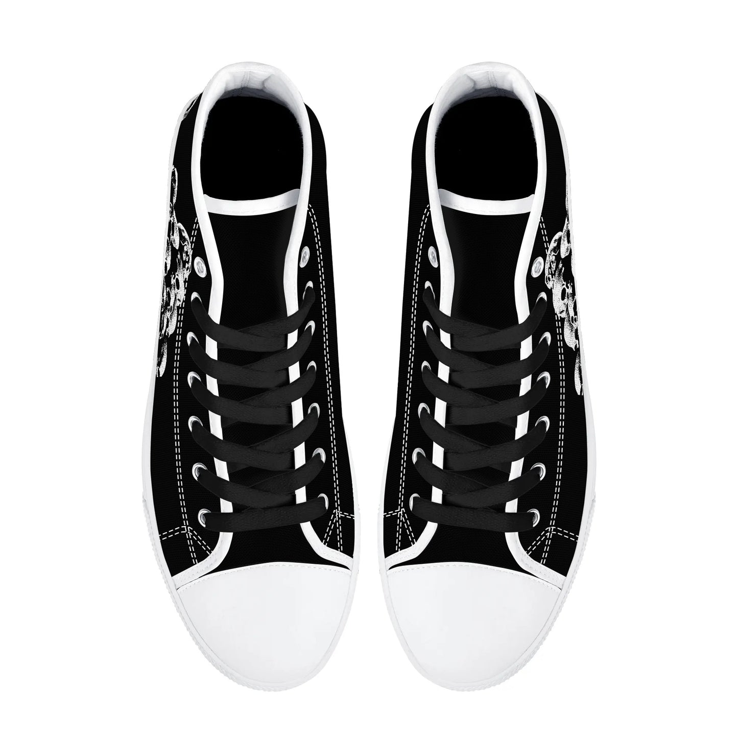 Mens High Top Canvas Shoes - Customized Tongue