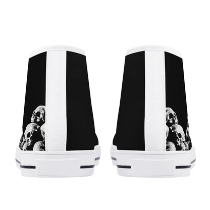 Mens High Top Canvas Shoes - Customized Tongue