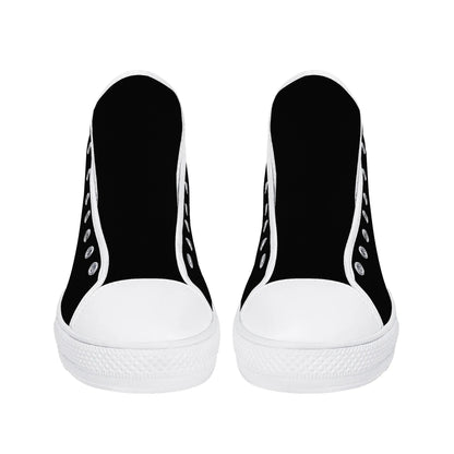 Mens High Top Canvas Shoes - Customized Tongue