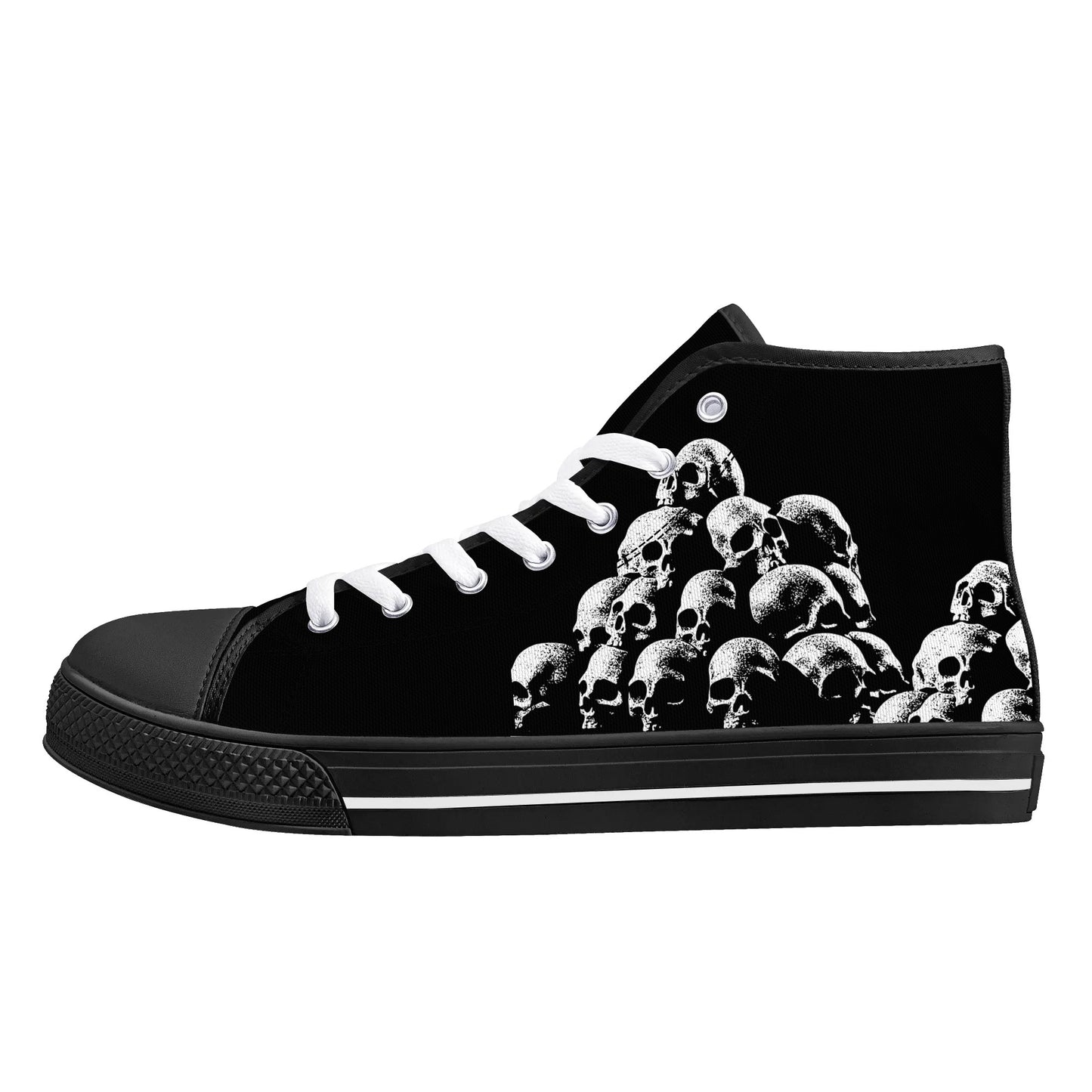 Mens High Top Canvas Shoes - Customized Tongue