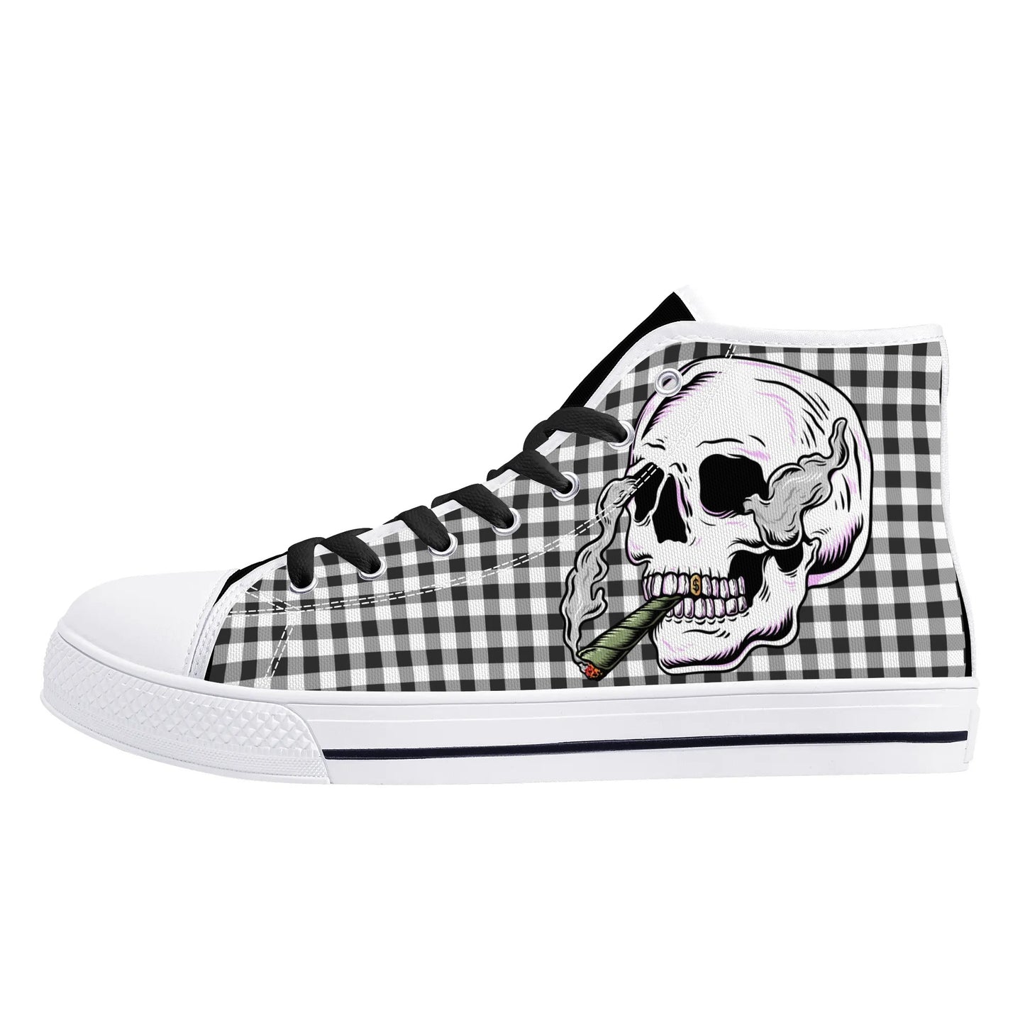 Mens High Top Canvas Shoes - Customized Tongue