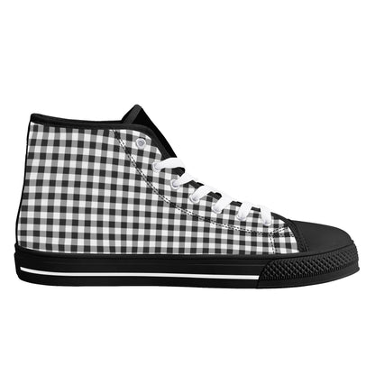 Mens High Top Canvas Shoes - Customized Tongue