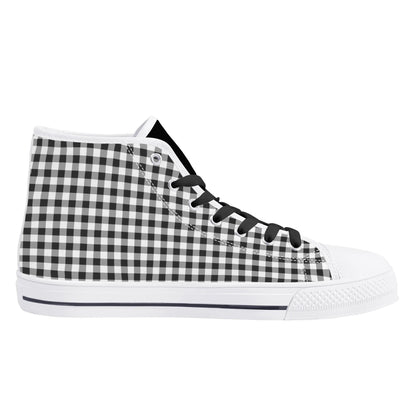 Mens High Top Canvas Shoes - Customized Tongue