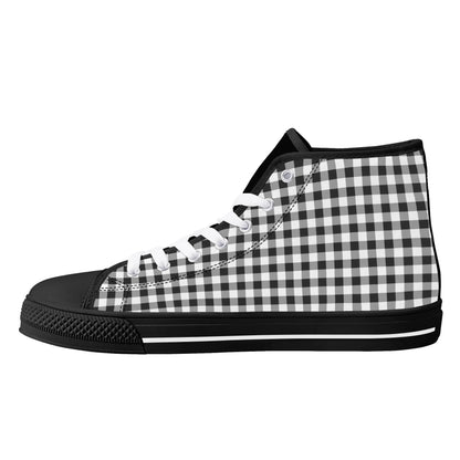 Mens High Top Canvas Shoes - Customized Tongue