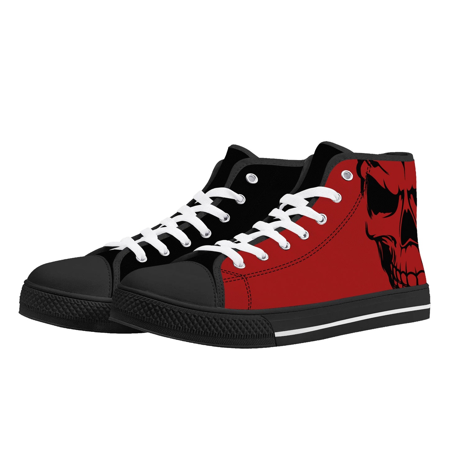 Mens High Top Canvas Shoes - Customized Tongue