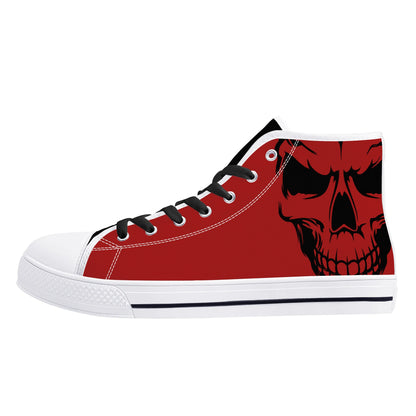 Mens High Top Canvas Shoes - Customized Tongue