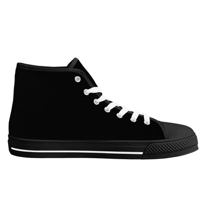 Mens High Top Canvas Shoes - Customized Tongue