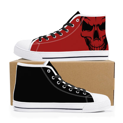 Mens High Top Canvas Shoes - Customized Tongue