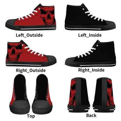 Mens High Top Canvas Shoes - Customized Tongue