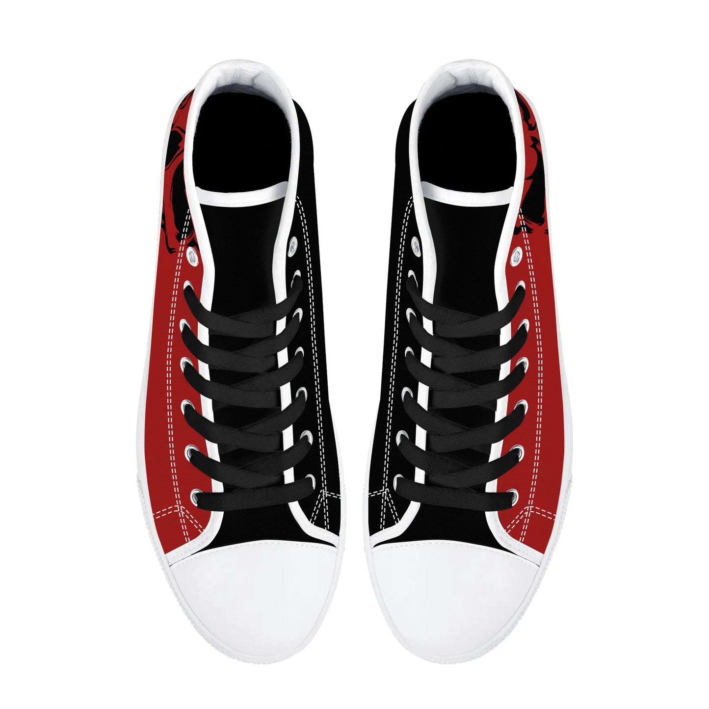 Mens High Top Canvas Shoes - Customized Tongue