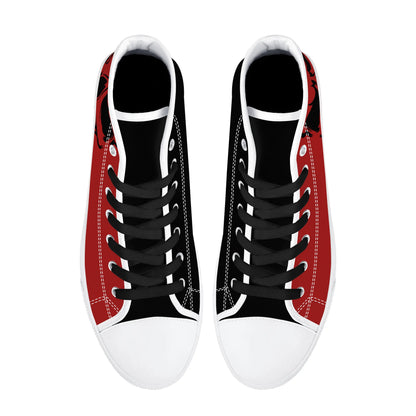 Mens High Top Canvas Shoes - Customized Tongue