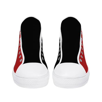 Mens High Top Canvas Shoes - Customized Tongue