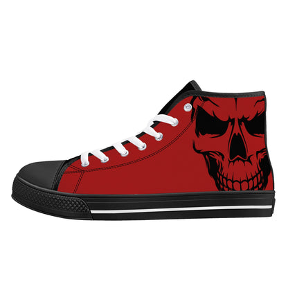 Mens High Top Canvas Shoes - Customized Tongue