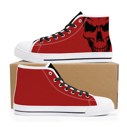 Mens High Top Canvas Shoes - Customized Tongue