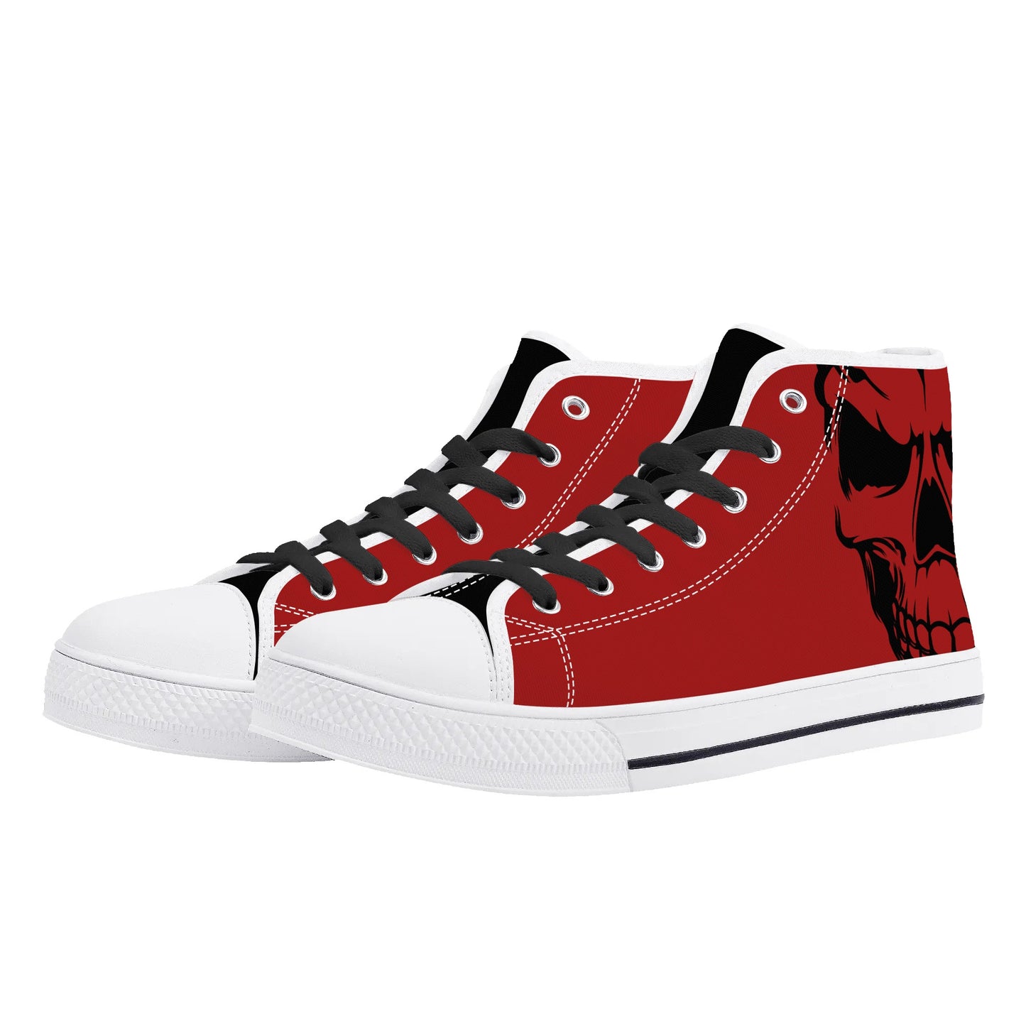 Mens High Top Canvas Shoes - Customized Tongue