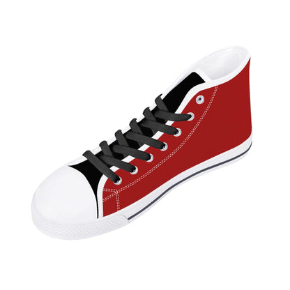 Mens High Top Canvas Shoes - Customized Tongue