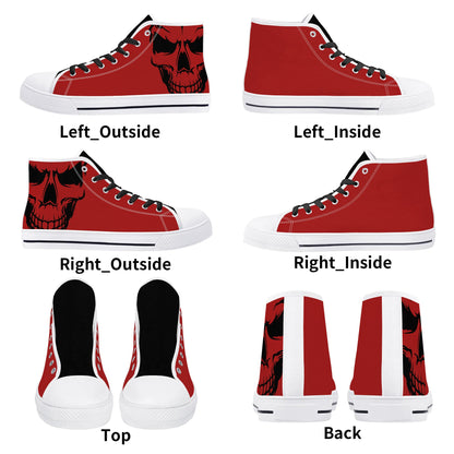 Mens High Top Canvas Shoes - Customized Tongue