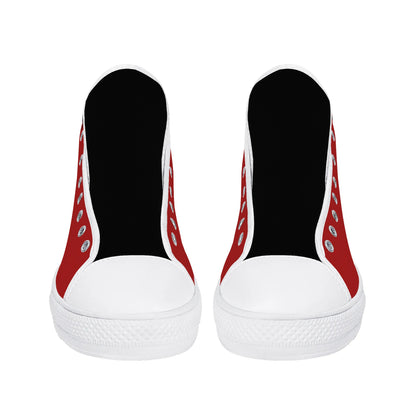 Mens High Top Canvas Shoes - Customized Tongue