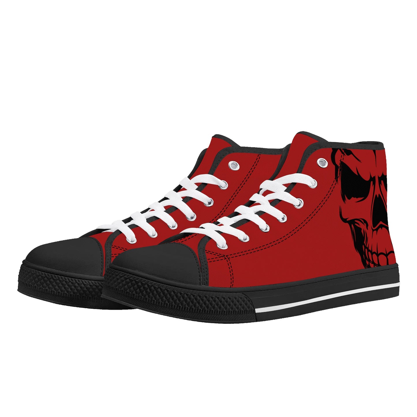 Mens High Top Canvas Shoes - Customized Tongue