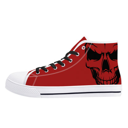 Mens High Top Canvas Shoes - Customized Tongue