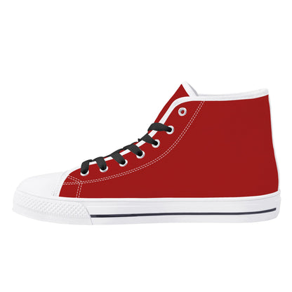 Mens High Top Canvas Shoes - Customized Tongue