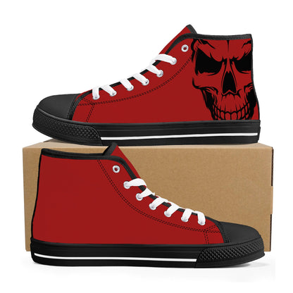 Mens High Top Canvas Shoes - Customized Tongue