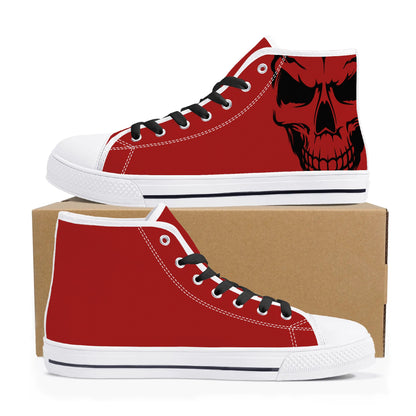 Mens High Top Canvas Shoes - Customized Tongue