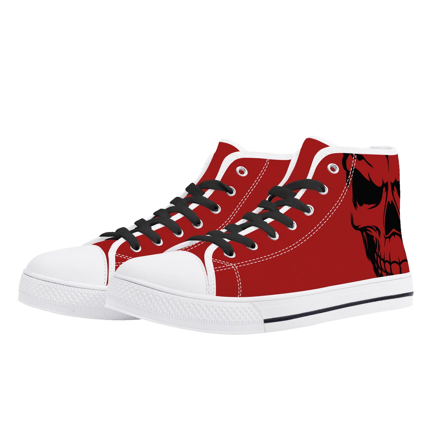 Mens High Top Canvas Shoes - Customized Tongue