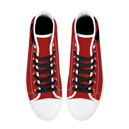 Mens High Top Canvas Shoes - Customized Tongue