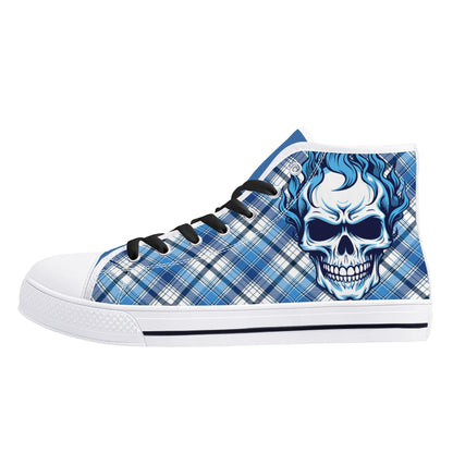 Mens High Top Canvas Shoes - Customized Tongue