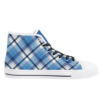 Mens High Top Canvas Shoes - Customized Tongue