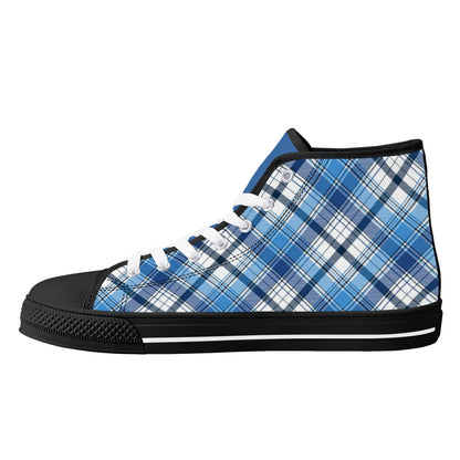 Mens High Top Canvas Shoes - Customized Tongue