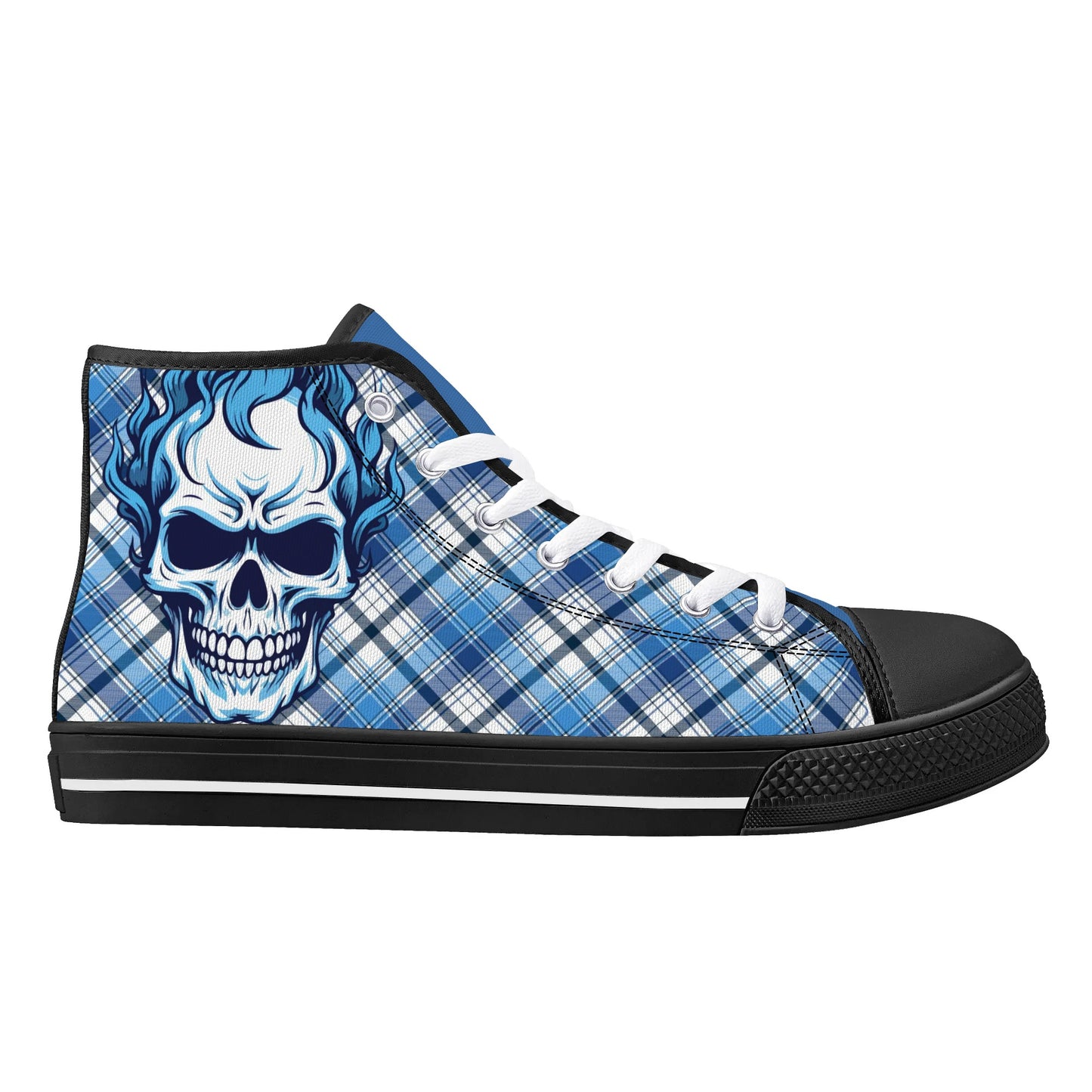 Mens High Top Canvas Shoes - Customized Tongue