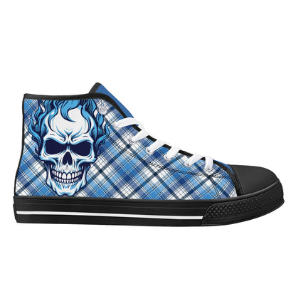 Mens High Top Canvas Shoes - Customized Tongue