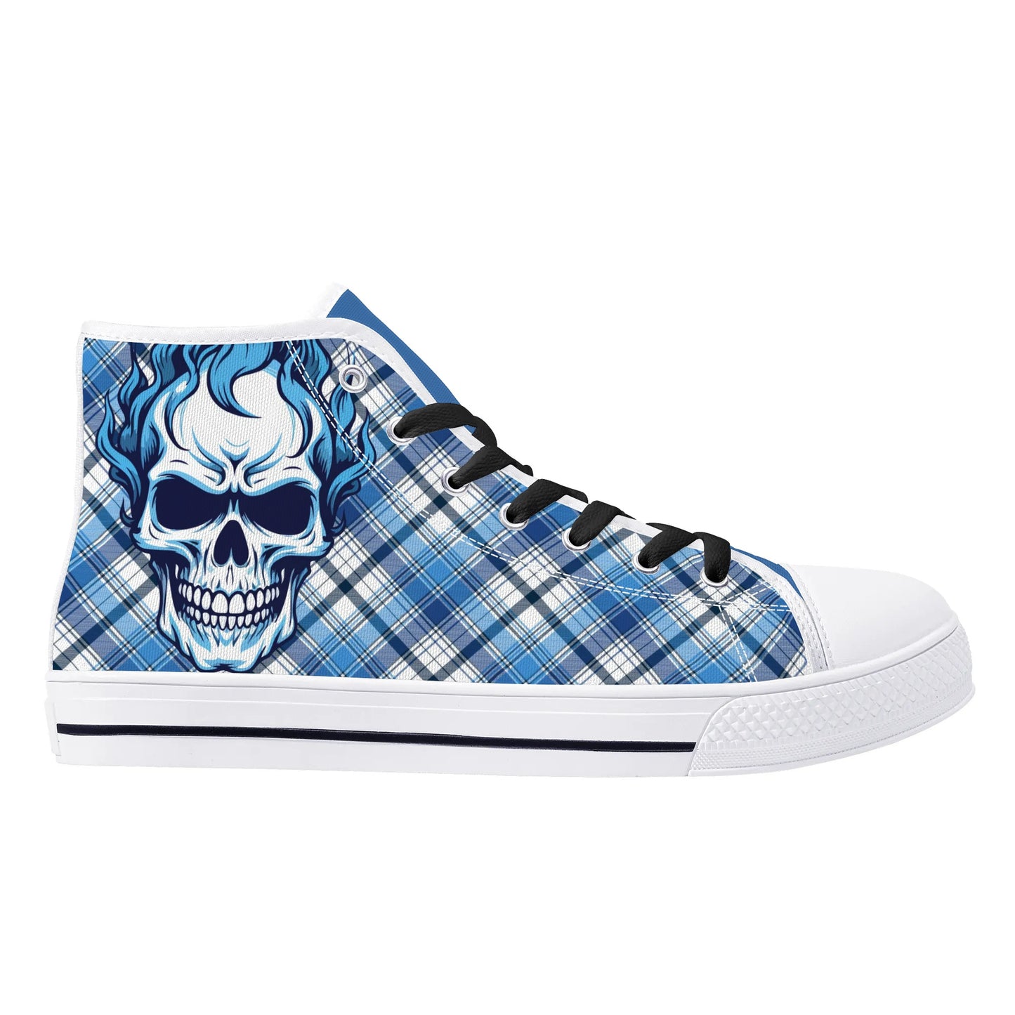 Mens High Top Canvas Shoes - Customized Tongue