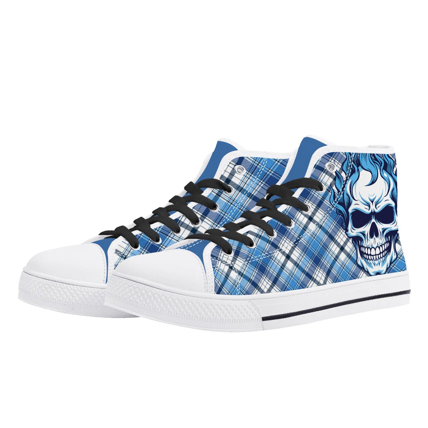 Mens High Top Canvas Shoes - Customized Tongue