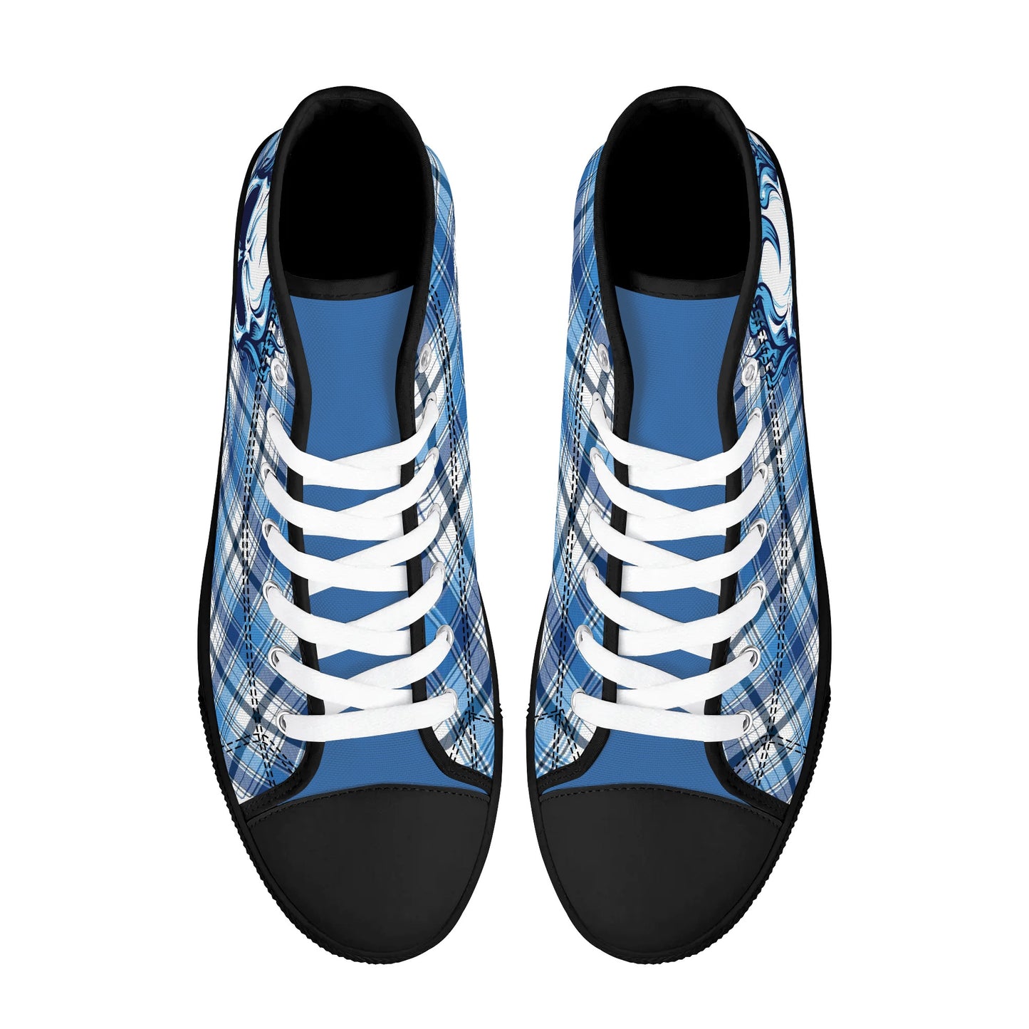 Mens High Top Canvas Shoes - Customized Tongue