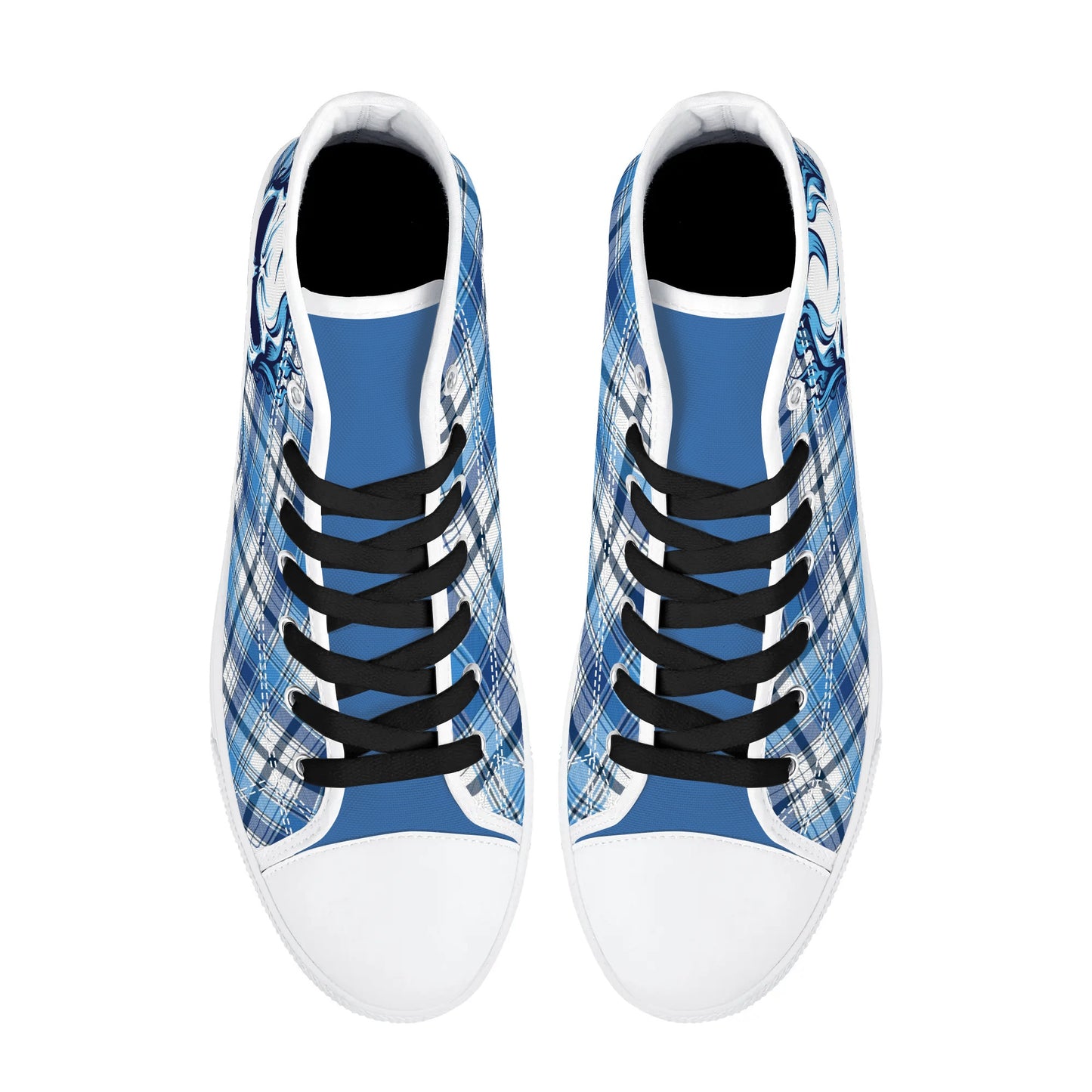 Mens High Top Canvas Shoes - Customized Tongue