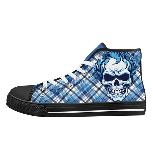 Mens High Top Canvas Shoes - Customized Tongue