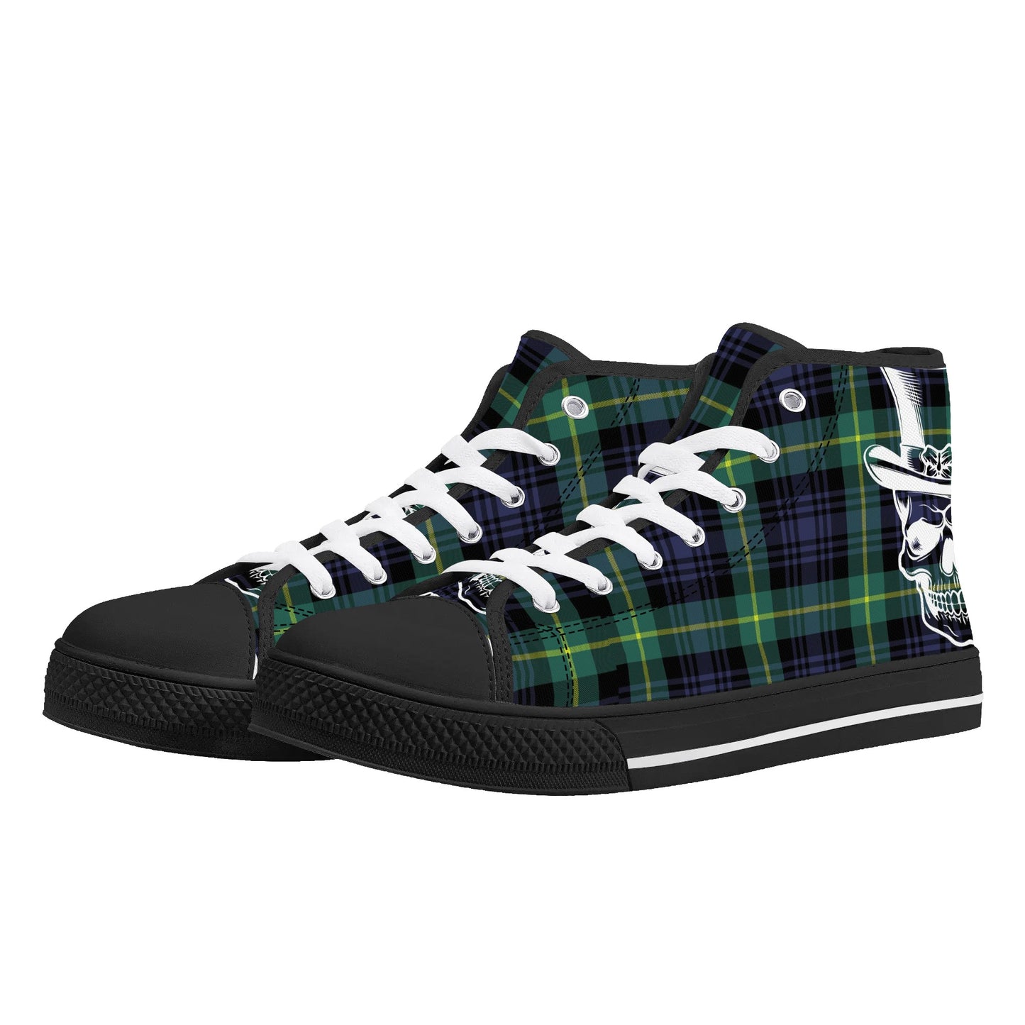 Mens High Top Canvas Shoes - Customized Tongue