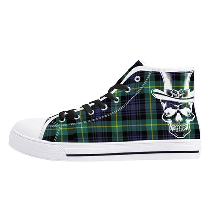 Mens High Top Canvas Shoes - Customized Tongue