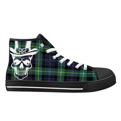 Mens High Top Canvas Shoes - Customized Tongue