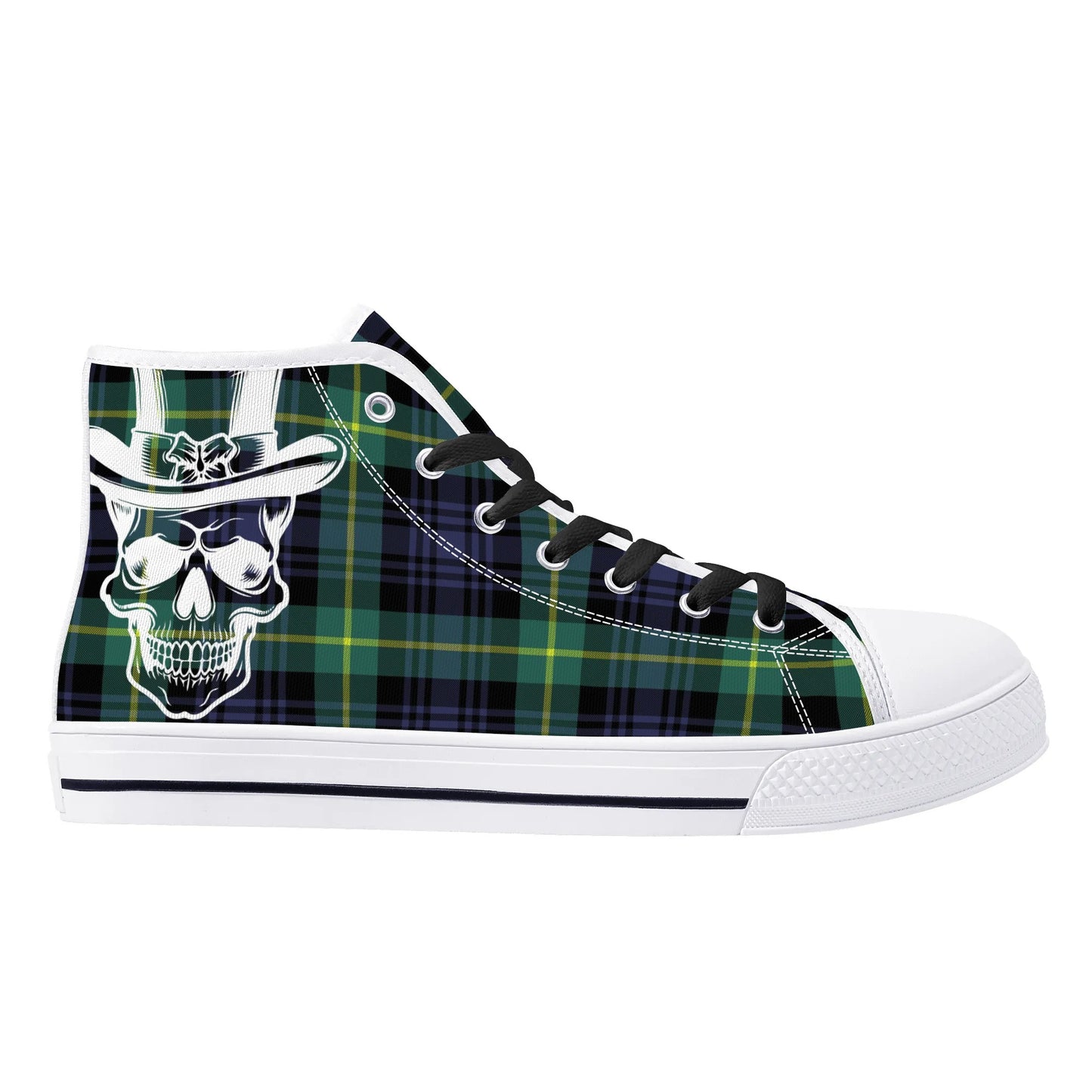 Mens High Top Canvas Shoes - Customized Tongue