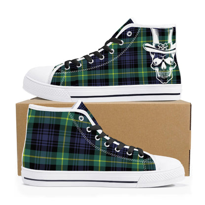 Mens High Top Canvas Shoes - Customized Tongue